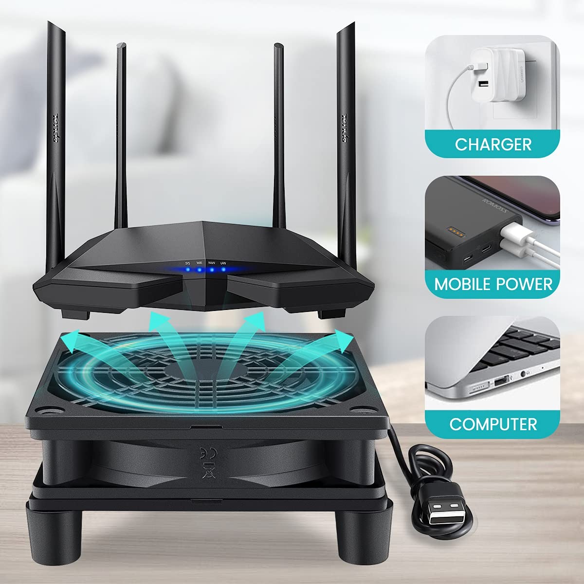 120mm*25mm 5V USB Cooling Fan, - Gaming Console For Tv Xbox recension och pris