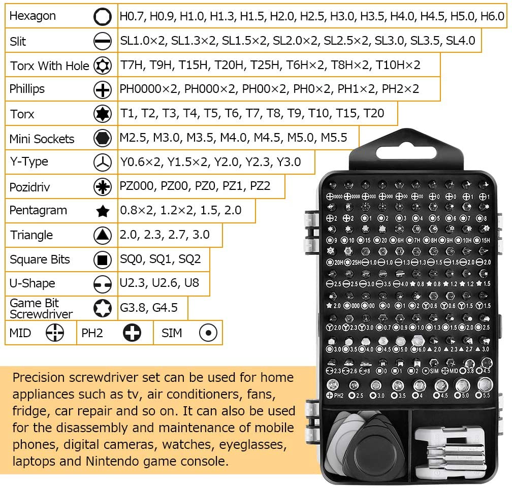 Precision Screwdriver Set,115  - Gaming Console Repair recension och pris