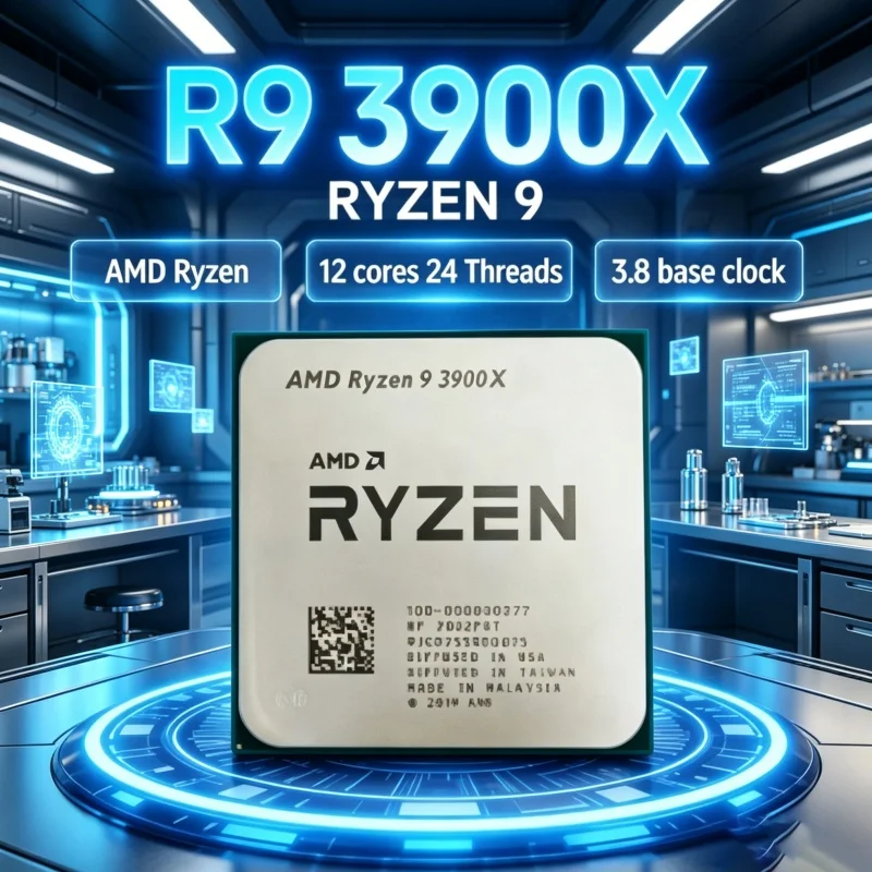 AMD Ryzen 9 3900X Unlocked Pro - Gaming Console Cabinet recension och pris